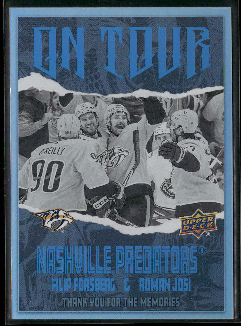 Filip Forsberg / Roman Josi 2024-25 Upper Deck On Tour #OT-6 Nashville Predators front