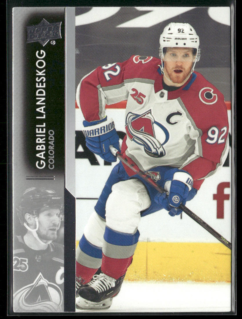 Gabriel Landeskog 2021-22 Upper Deck #49 Colorado Avalanche
