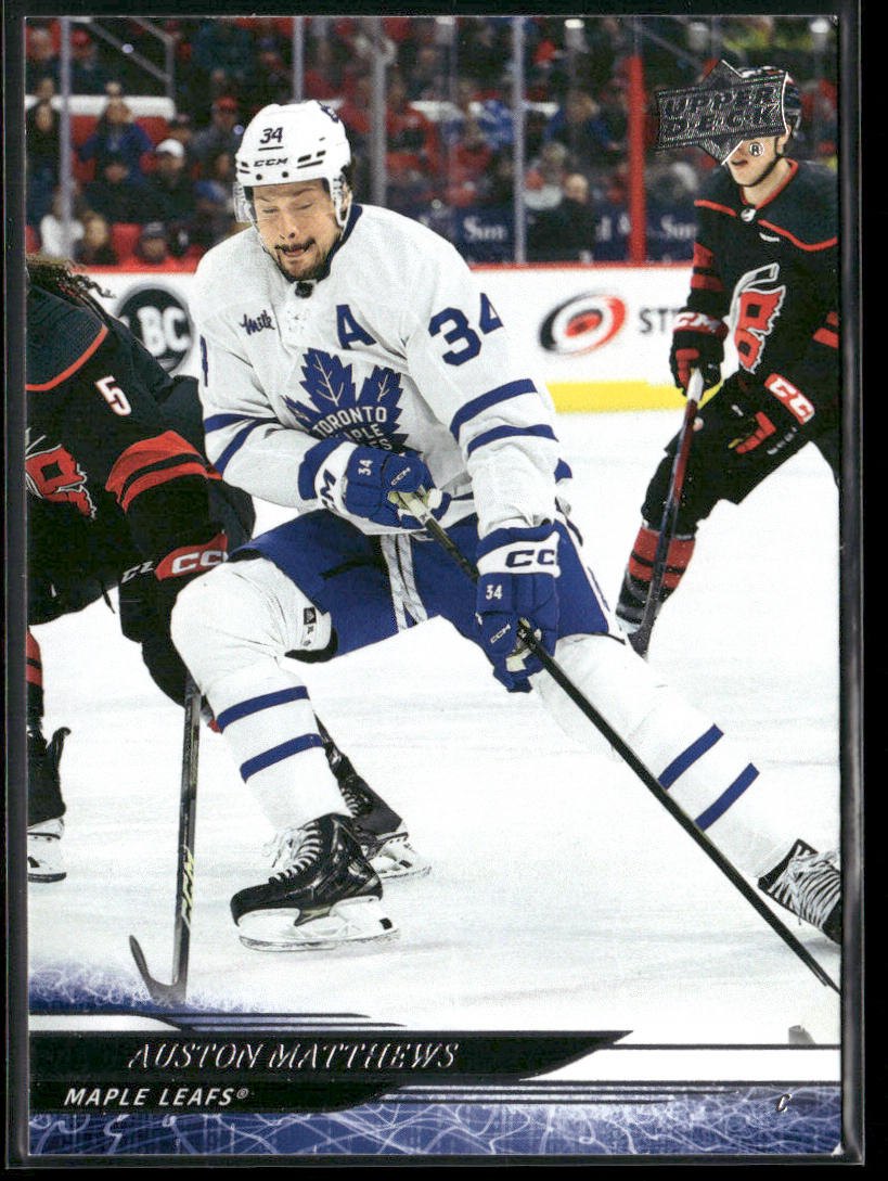 Auston Matthews 2024-25 Upper Deck #411 Toronto Maple Leafs front