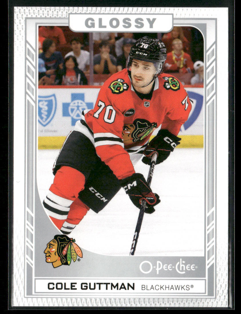 Cole Guttman 2023-24 Upper Deck O-Pee-Chee Glossy #R-32 Chicago Blackhawks front