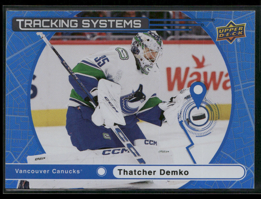 Thatcher Demko 2025-26 Upper Deck Tracking Systems #TS-10 Vancouver Canucks