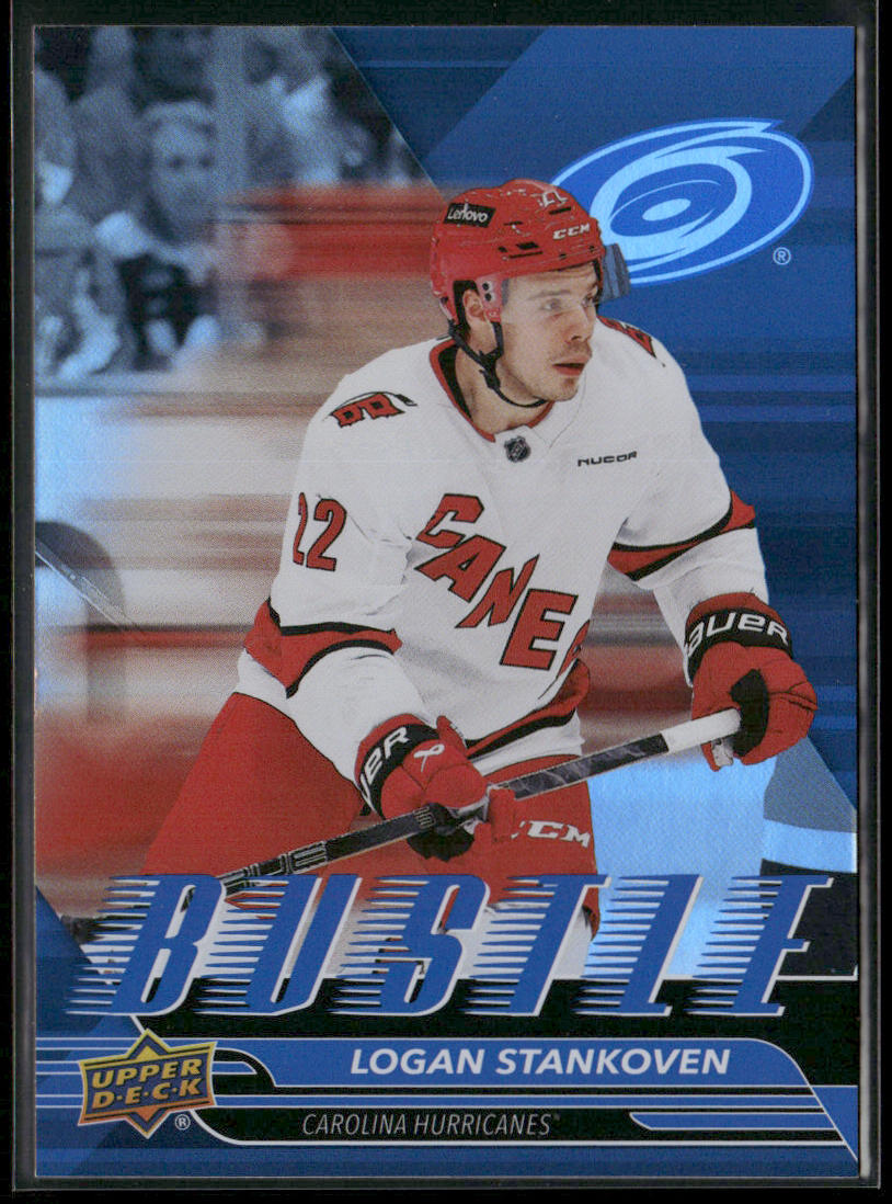 Logan Stankoven 2025-26 Upper Deck Bustle #B-12 Carolina Hurricanes
