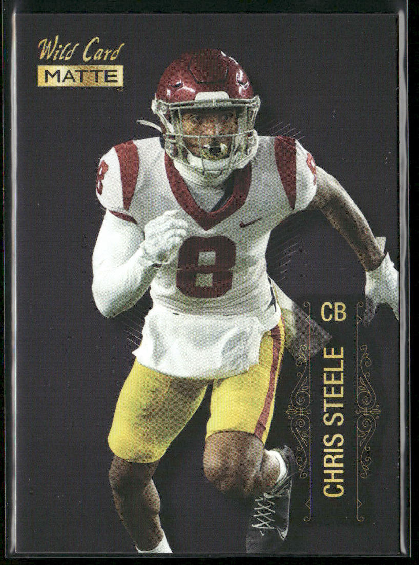 Chris Steele 2022 Wild Card Matte Black #MB-14 USC Trojans