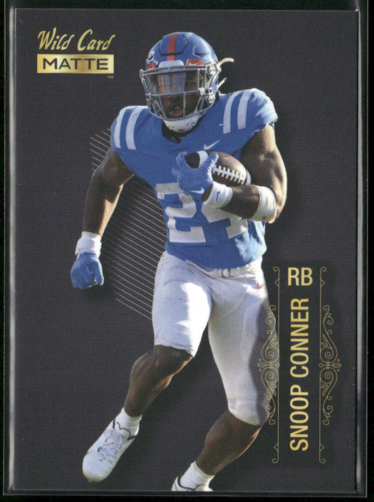 Snoop Conner 2022 Wild Card Matte Black #MB-127 Ole Miss Rebels