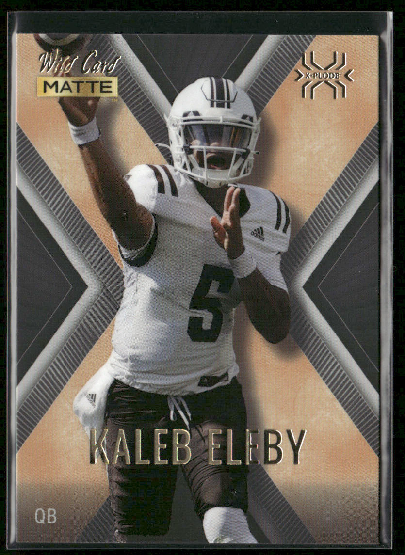 Kaleb Eleby 2022 Wild Card Matte X-Plode Black/Light Orange X #MXP-29