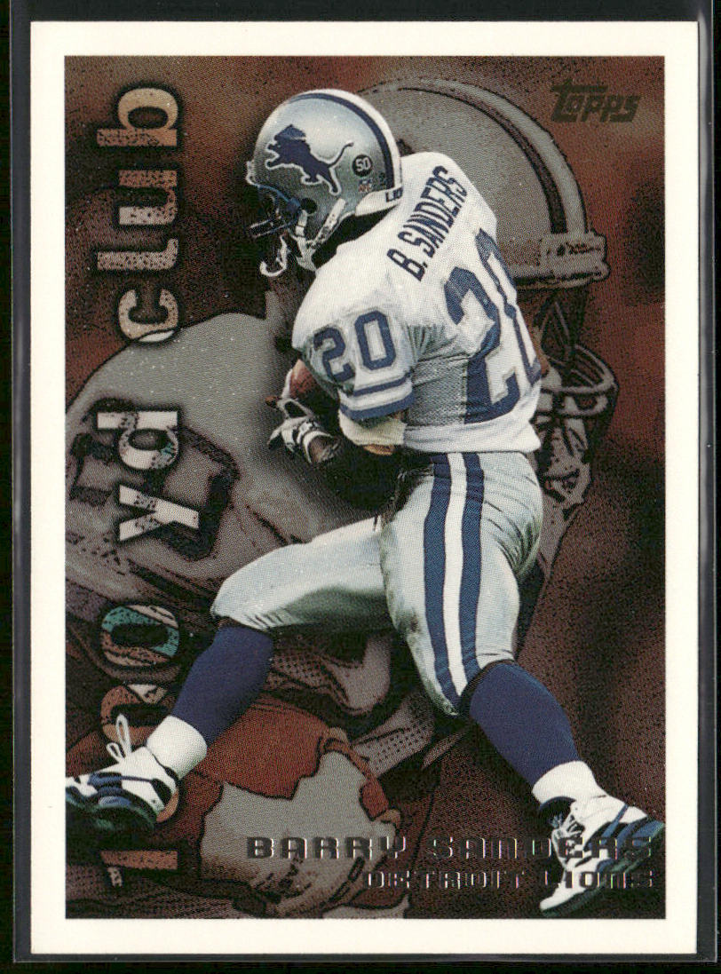 Barry Sanders 1995 Topps #1 Detroit Lions front
