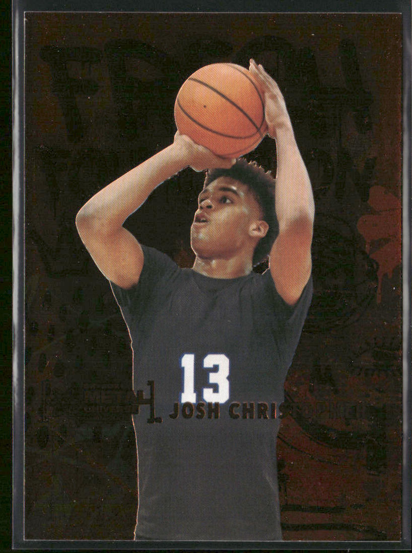 Josh Christopher 2021 SkyBox Metal Universe Fresh Foundation Copper #FF11 front