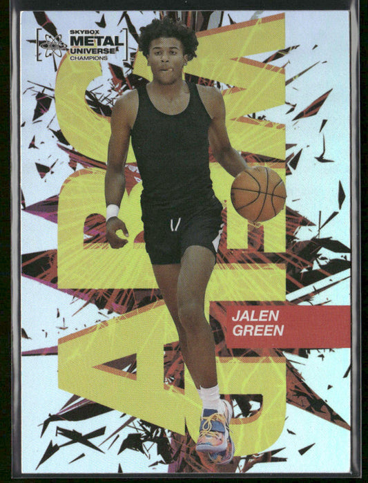 Jalen Green 2021 SkyBox Metal Universe Champions Arc Weld #AW-2