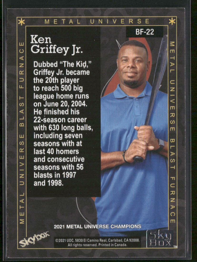 Ken Griffey Jr. 2021 SkyBox Metal Universe Champions Blast Furnace #BF-22