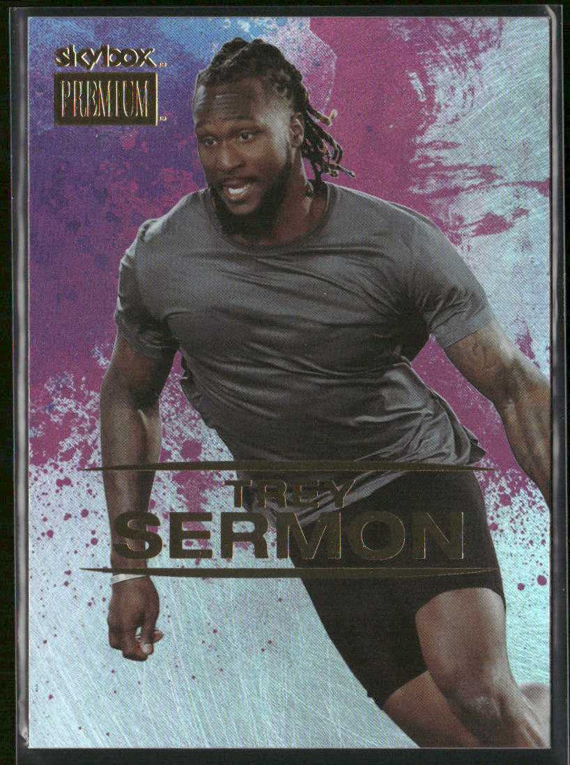 Trey Sermon 2021 SkyBox Metal Universe Champions Skybox Premium #S-49 front
