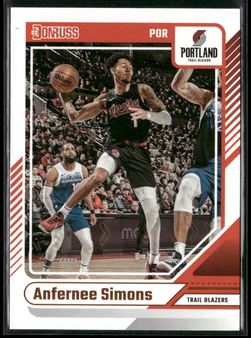 Anfernee Simons 2024-25 Donruss #114 Portland Trail Blazers