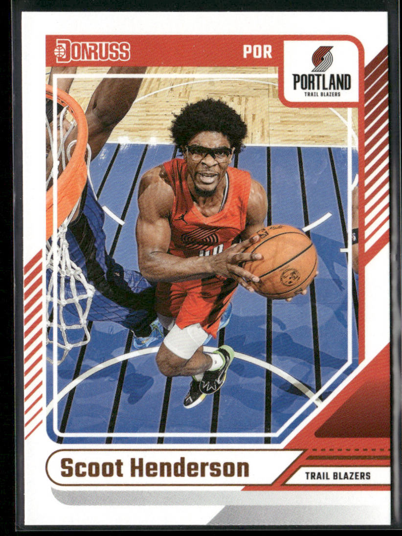 Scoot Henderson 2024-25 Donruss #143 Portland Trail Blazers