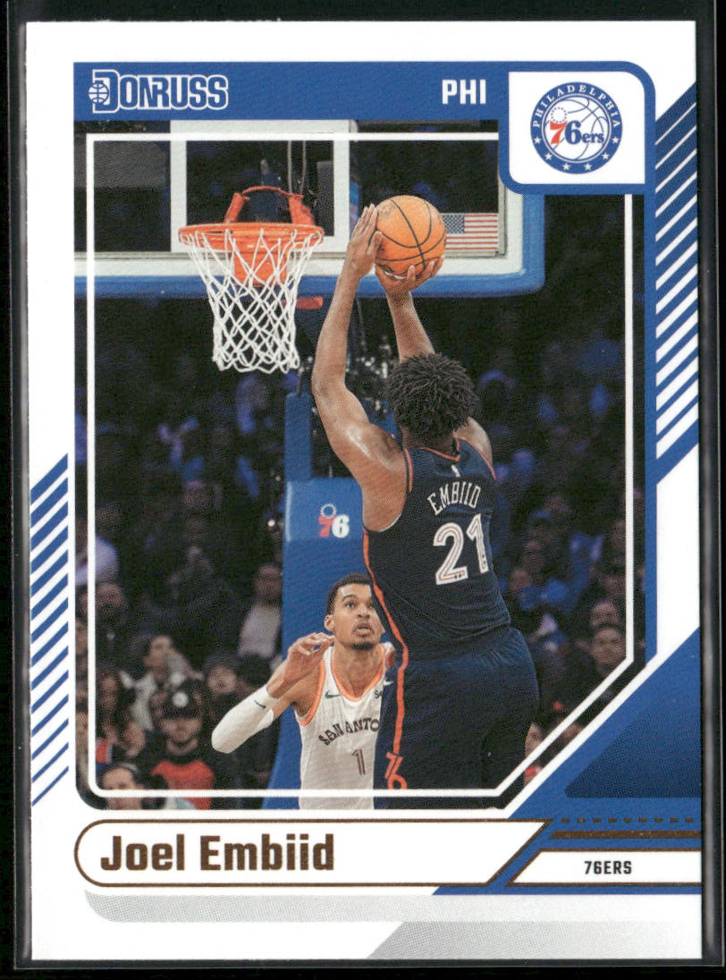Joel Embiid 2024-25 Donruss #28 Philadelphia 76ers