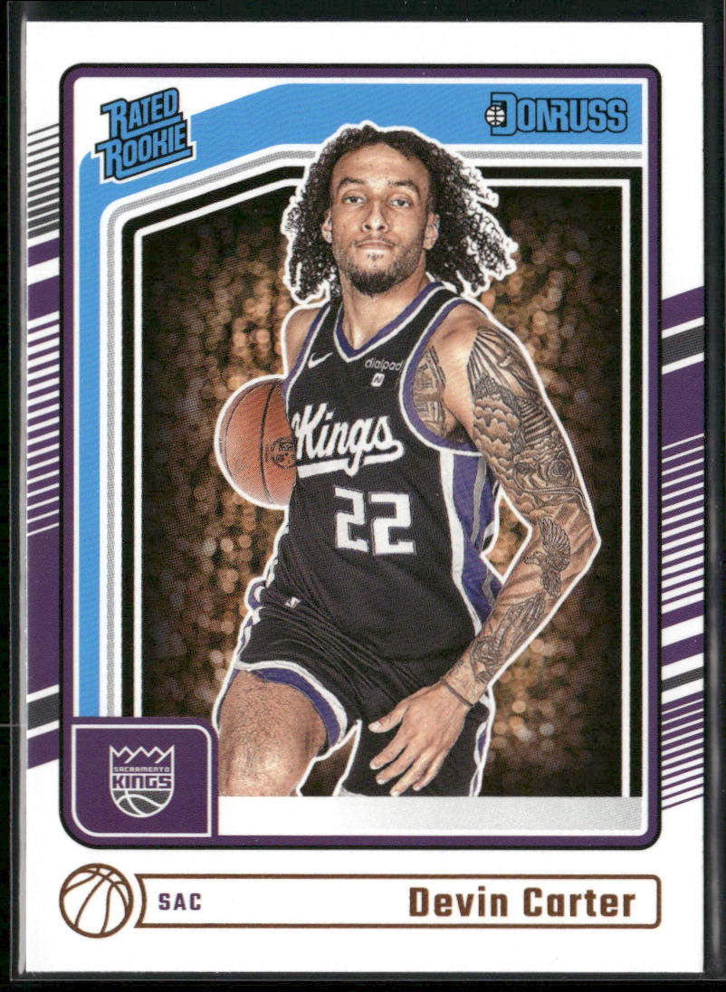 Devin Carter 2024-25 Donruss #210 RC Sacramento Kings