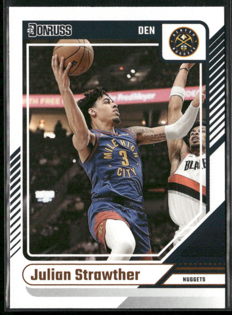 Julian Strawther 2024-25 Donruss #182 Denver Nuggets