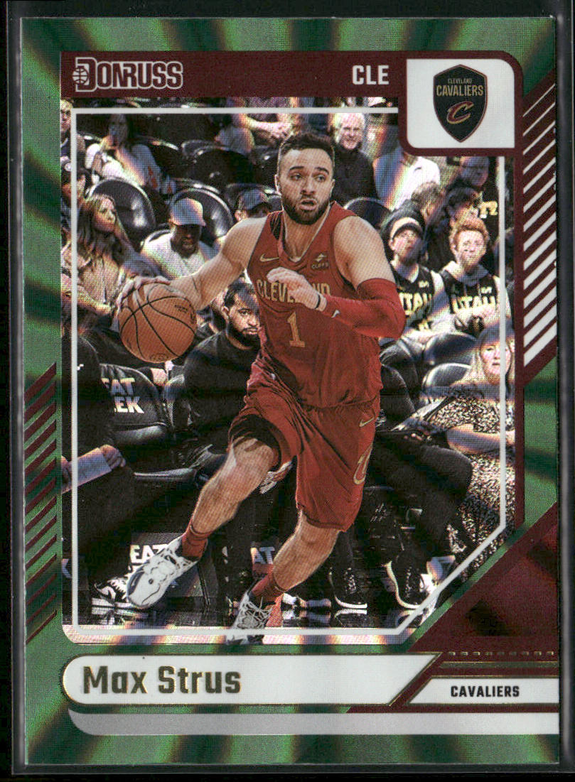 Max Strus 2024-25 Donruss Holo Green Laser #10 Cleveland Cavaliers