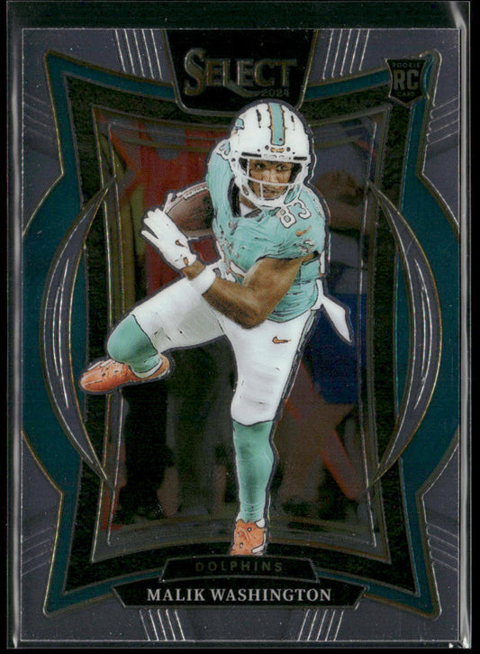 Malik Washington 2024 Panini Select #71 RC Miami Dolphins front