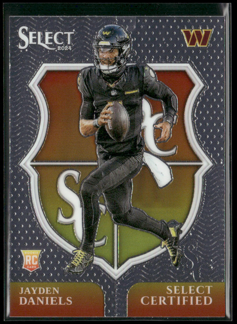 Jayden Daniels 2024 Panini Select Select Certified Rookies #2 Commanders