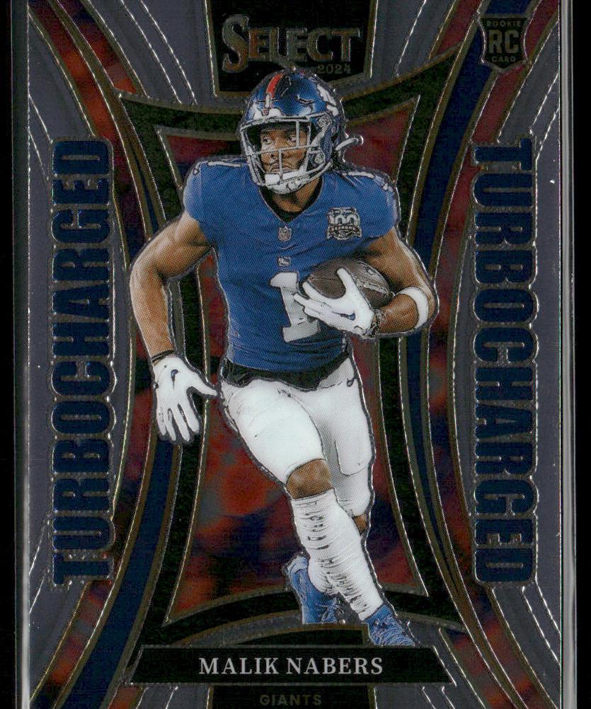 Malik Nabers 2024 Panini Select Turbocharged #15 New York Giants