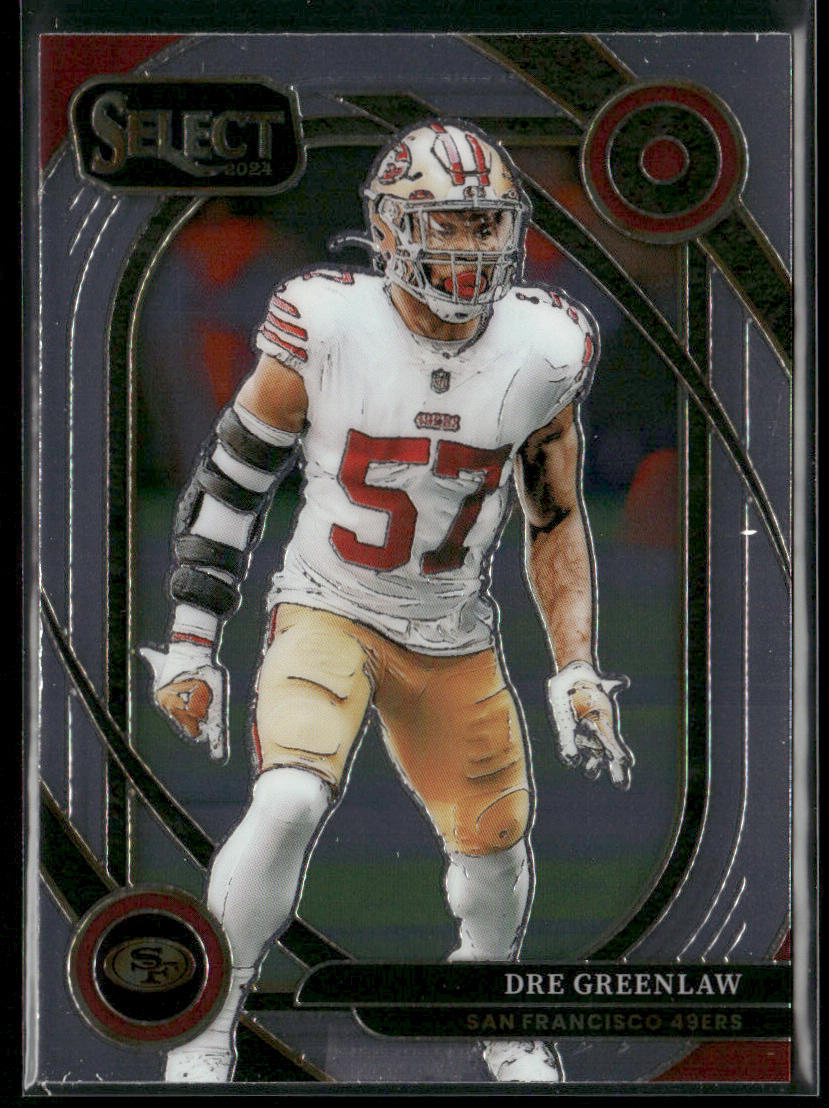 Dre Greenlaw 2024 Panini Select #252 San Francisco 49ers