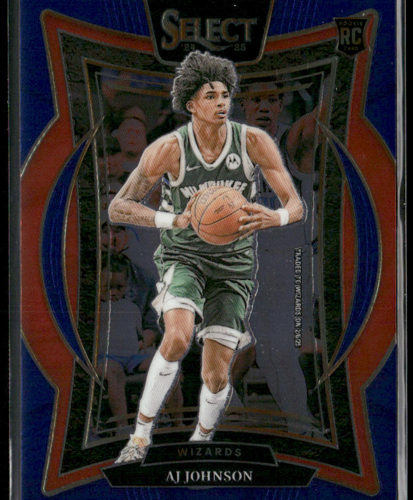 AJ Johnson 2024-25 Panini Select Blue (Retail) #67 RC Washington Wizards