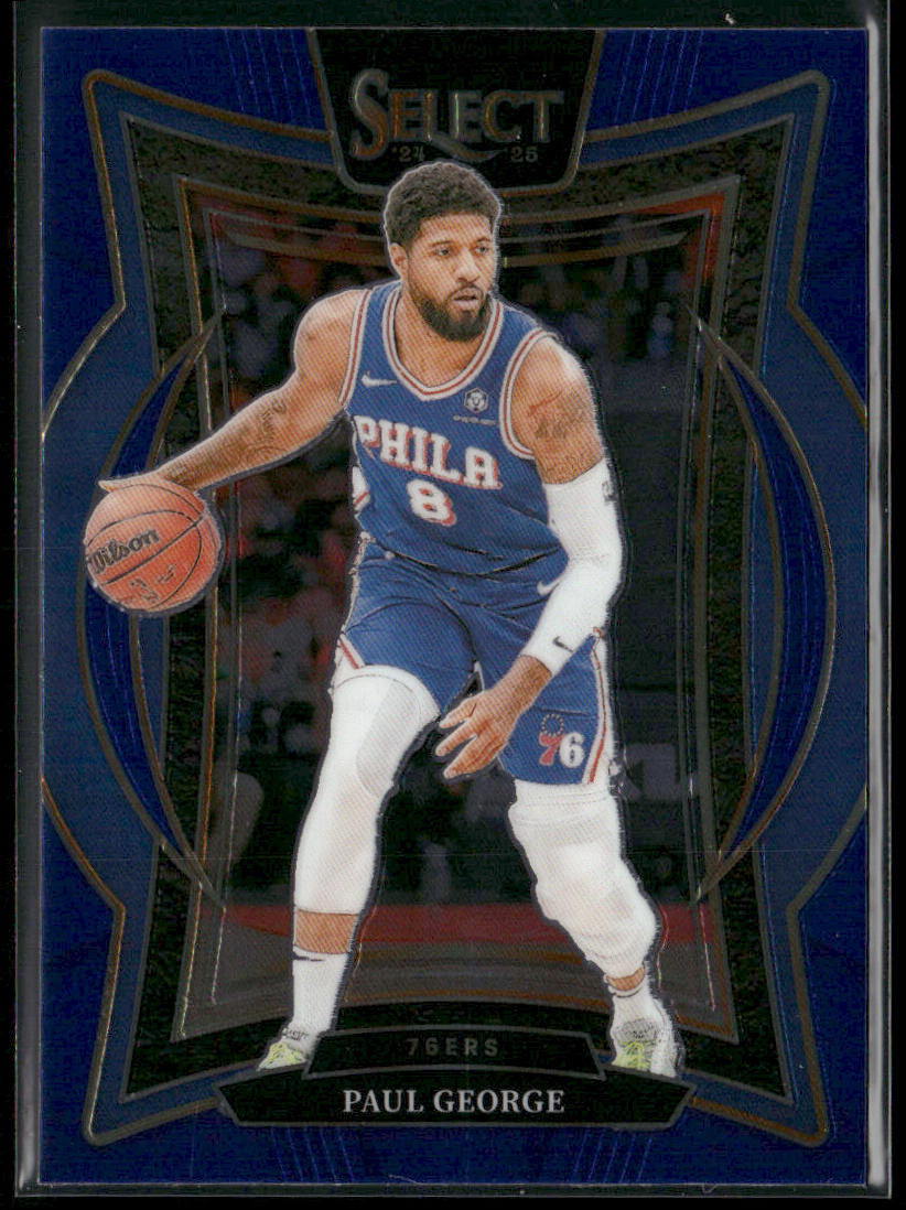 Paul George 2024-25 Panini Select Blue (Retail) #37 Philadelphia 76ers