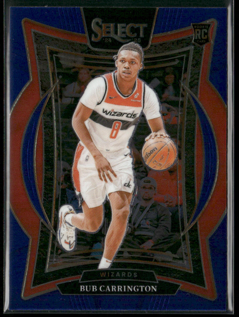Bub Carrington 2024-25 Panini Select Blue (Retail) #81 RC Washington Wizards