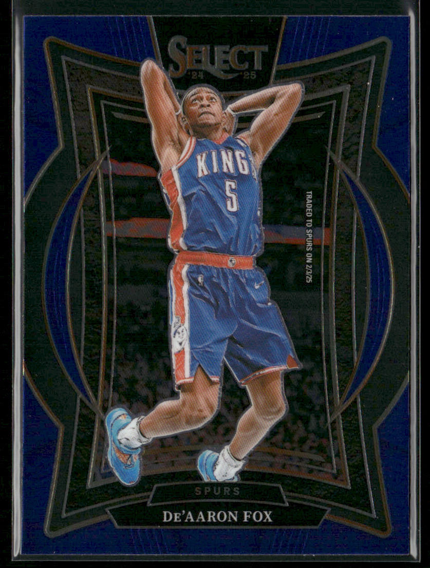 De'Aaron Fox 2024-25 Panini Select Blue (Retail) #3 San Antonio Spurs