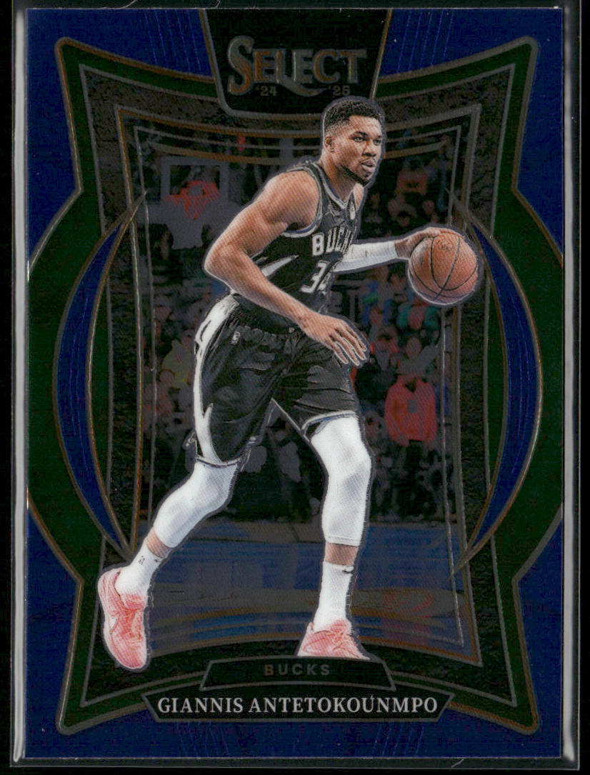 Giannis Antetokounmpo 2024-25 Panini Select Blue (Retail) #43 Milwaukee Bucks