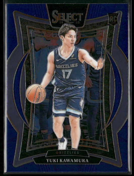 Yuki Kawamura 2024-25 Panini Select Blue (Retail) #76 RC Memphis Grizzlies
