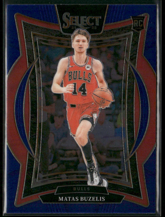 Matas Buzelis 2024-25 Panini Select Blue (Retail) #70 RC Chicago Bulls
