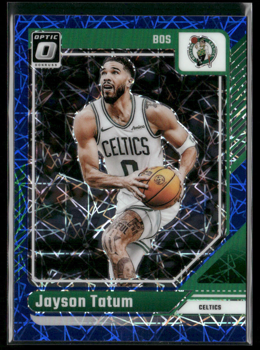 Jayson Tatum 2024-25 Donruss Optic Blue Velocity #70 Boston Celtics