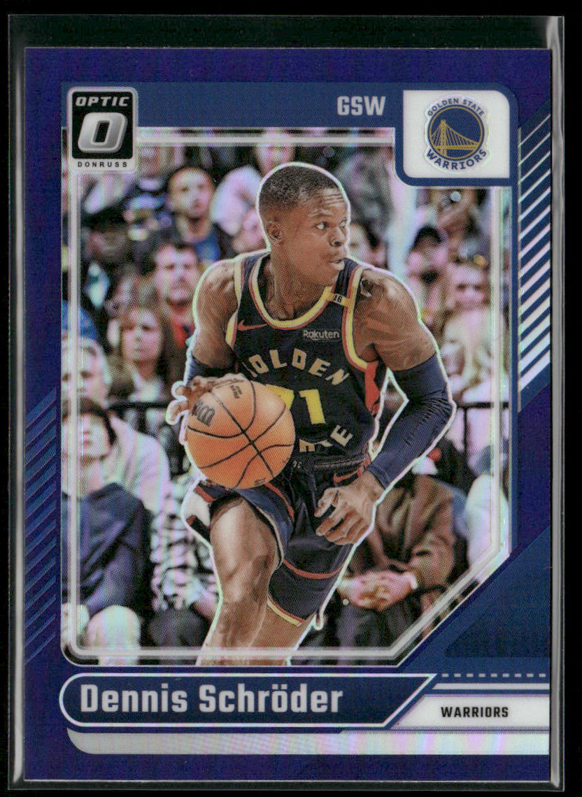 Dennis Schroder 2024-25 Donruss Optic Purple #84 Golden State Warriors