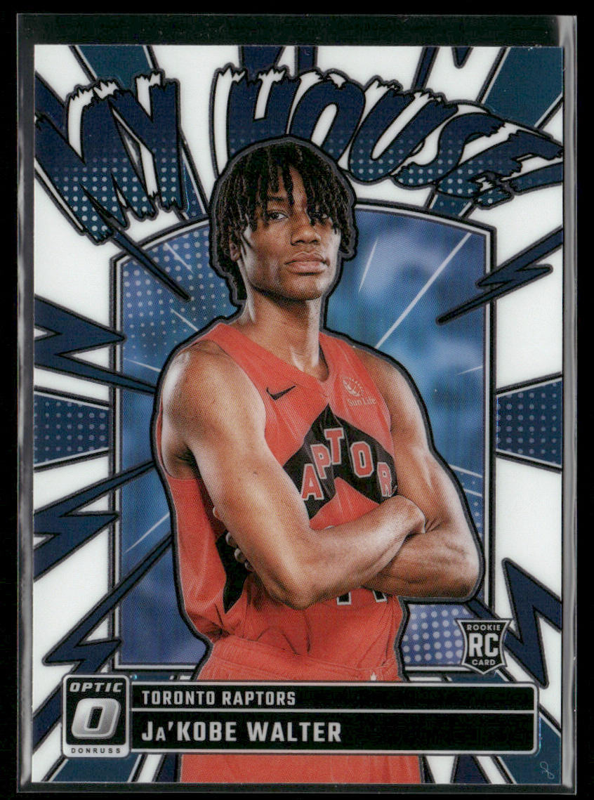 Ja'Kobe Walter 2024-25 Donruss Optic My House #10 Toronto Raptors