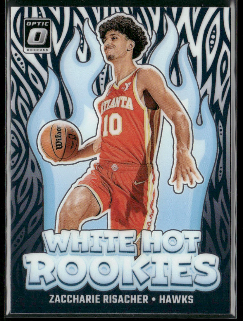 Zaccharie Risacher 2024-25 Donruss Optic White Hot Rookies #4 Atlanta Hawks