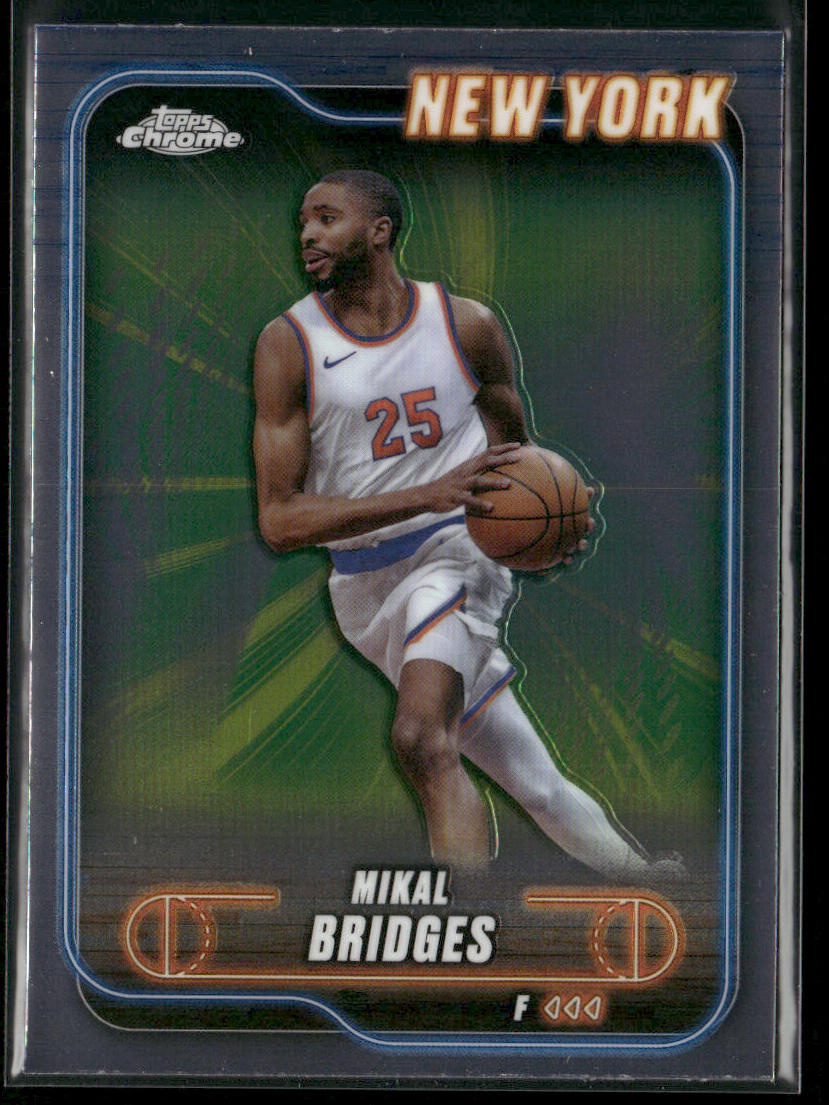 Mikal Bridges 2024-25 Topps Chrome #190 New York Knicks