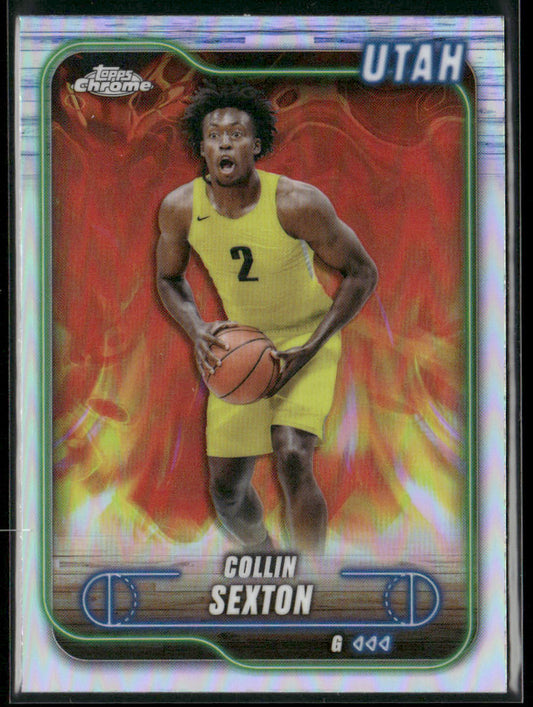 Collin Sexton 2024-25 Topps Chrome Refractor #35 Utah Jazz