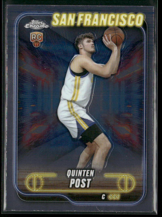 Quinten Post 2024-25 Topps Chrome #121 RC Golden State Warriors