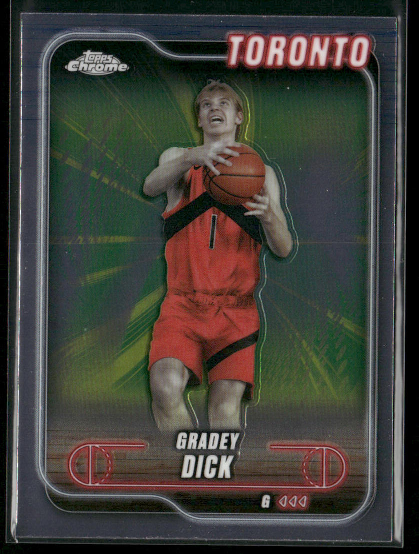 Gradey Dick 2024-25 Topps Chrome #92 Toronto Raptors
