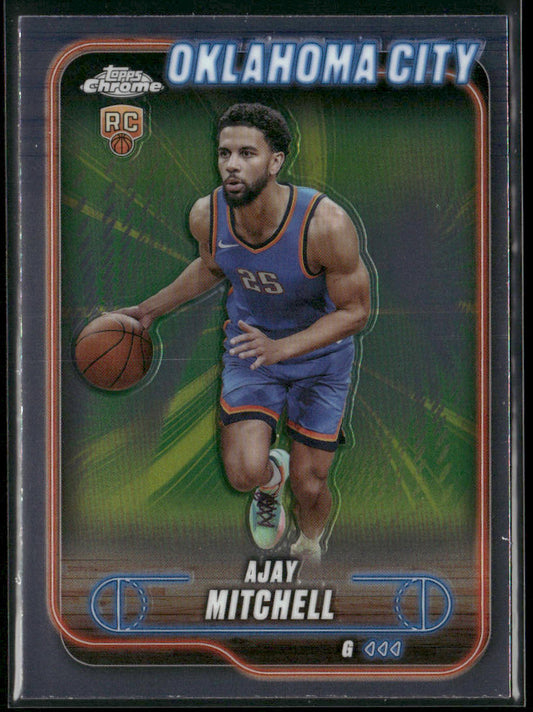 Ajay Mitchell 2024-25 Topps Chrome #132 RC Oklahoma City Thunder