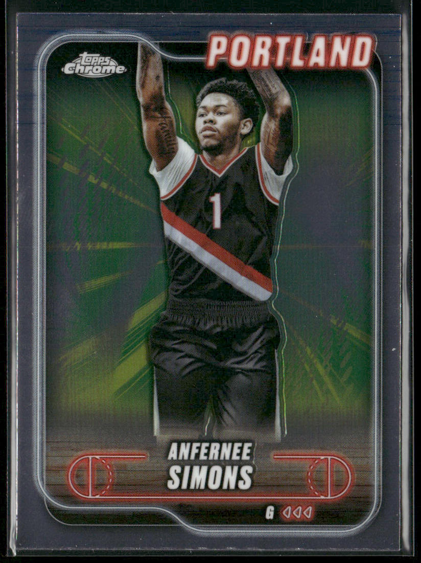 Anfernee Simons 2024-25 Topps Chrome #53 Portland Trail Blazers