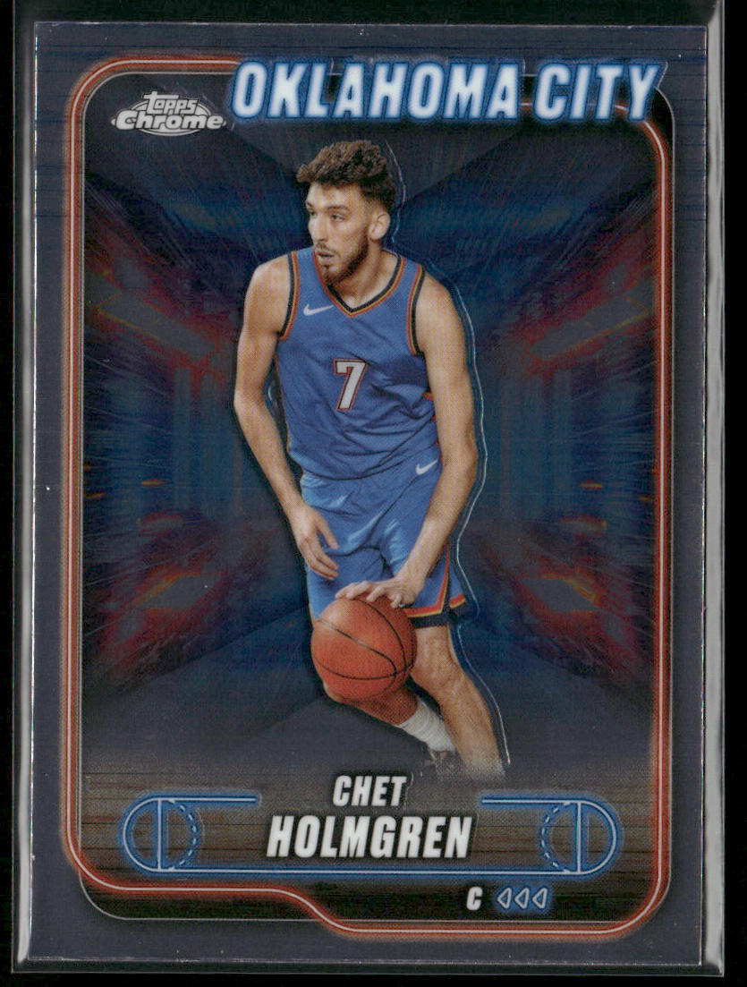 Chet Holmgren 2024-25 Topps Chrome #99 Oklahoma City Thunder