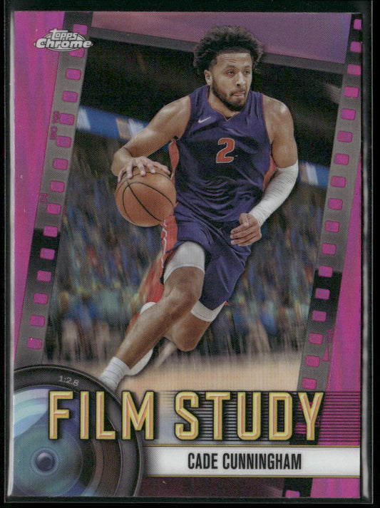 Cade Cunningham 2024-25 Topps Chrome Film Study Pink Refractor #FS-11