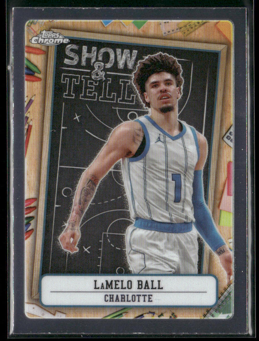 LaMelo Ball 2024-25 Topps Chrome Show and Tell #ST-8 Charlotte Hornets
