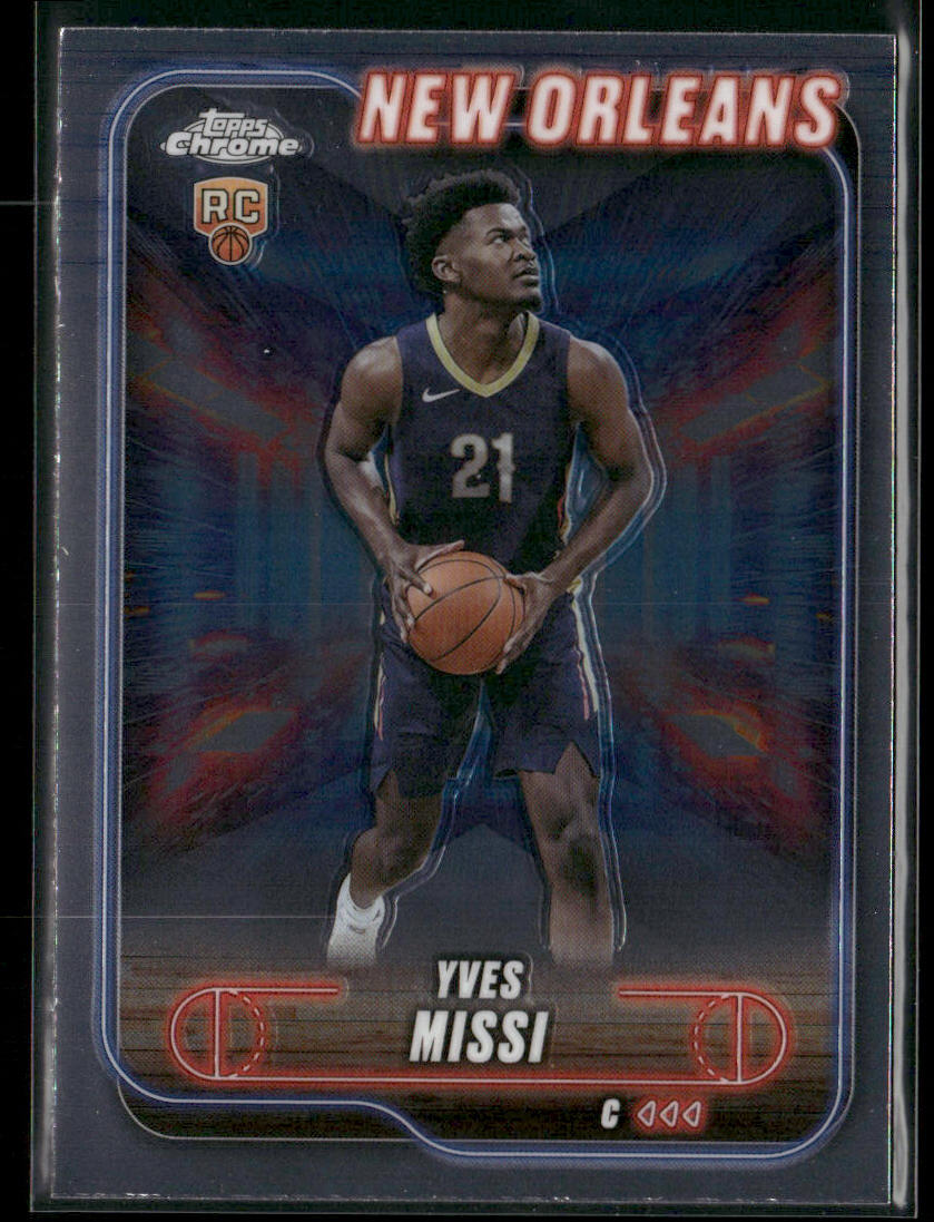 Yves Missi 2024-25 Topps Chrome #156 RC New Orleans Pelicans