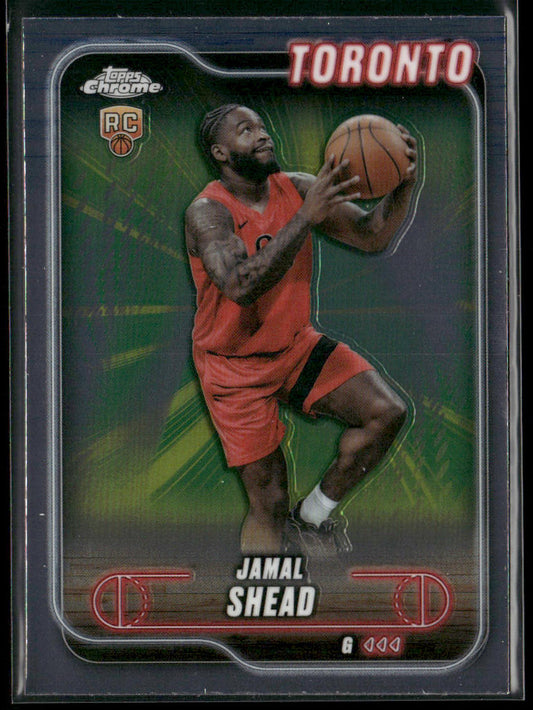 Jamal Shead 2024-25 Topps Chrome #174 RC Toronto Raptors