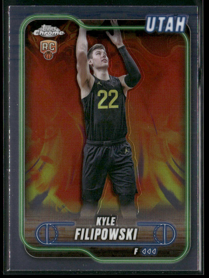 Kyle Filipowski 2024-25 Topps Chrome #127 RC Utah Jazz