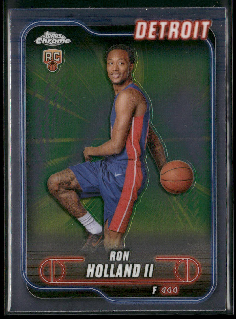Ron Holland II 2024-25 Topps Chrome #133 RC Detroit Pistons