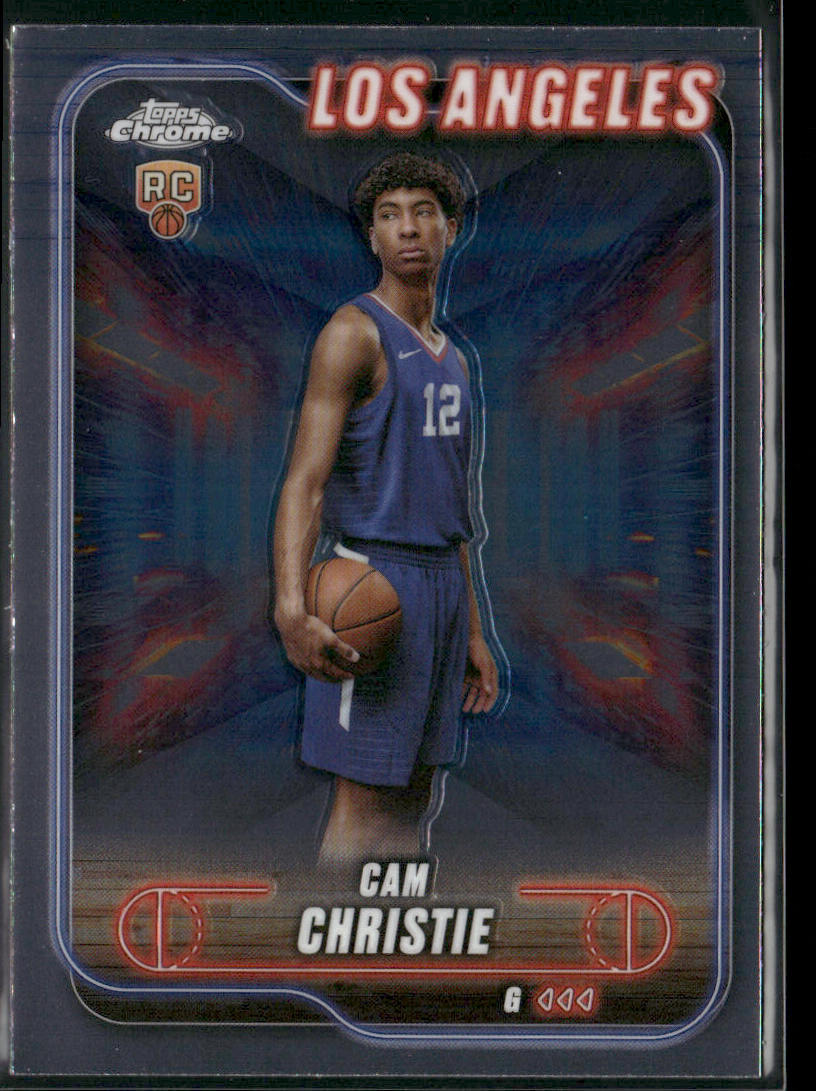Cam Christie 2024-25 Topps Chrome #151 RC Los Angeles Clippers