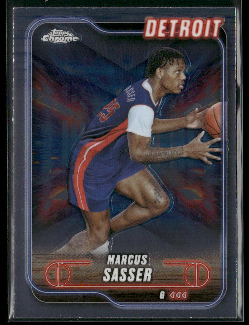 Marcus Sasser 2024-25 Topps Chrome #49 Detroit Pistons